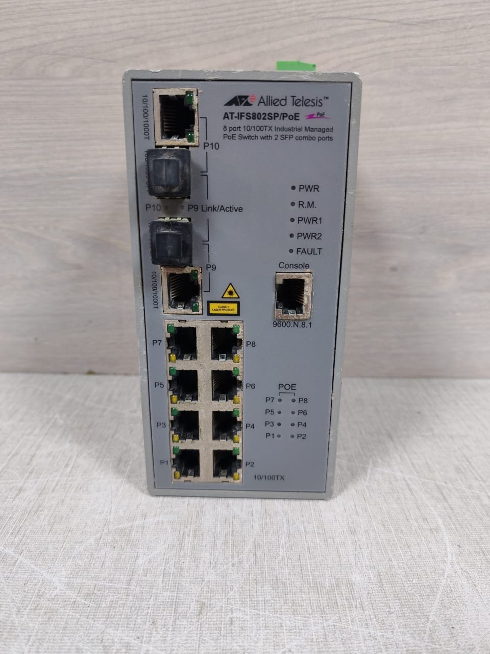 Allied Telesis AT-IFS802SP/PoE(W) Allied Telesis AT-IFS802SP/PoE(W) 48VDC,3A F/W V1.04 Switch 2