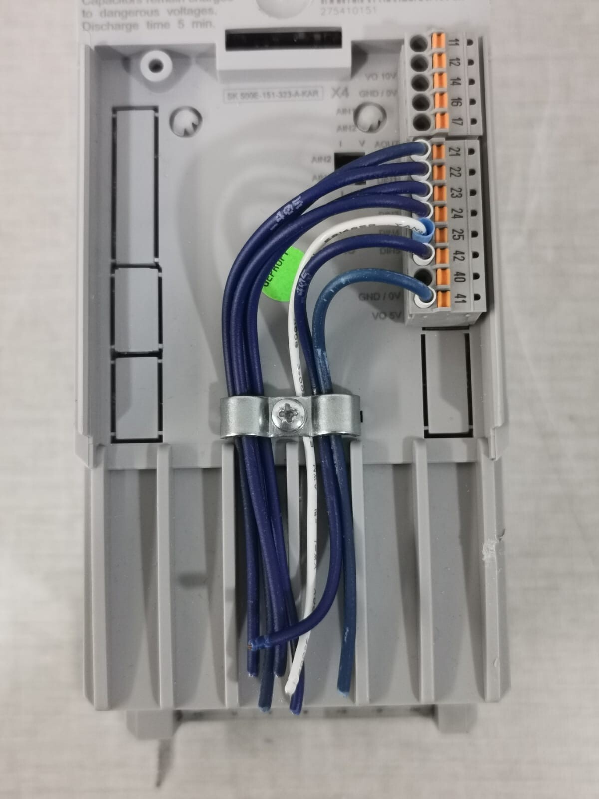 NORDAC SK 500E-151-323-A-KAR NORDAC SK 500E-151-323-A-KAR / Part No: 275410151 Inverter Drive 4