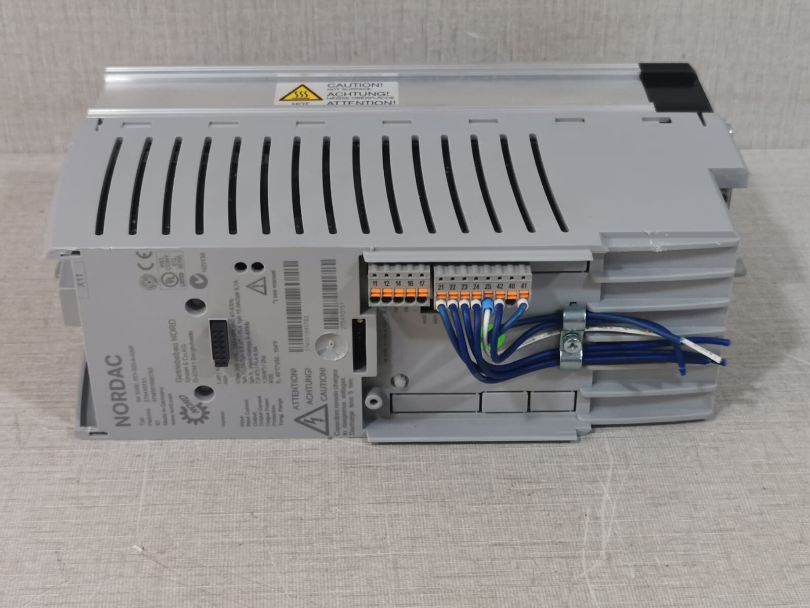 NORDAC SK 500E-151-323-A-KAR NORDAC SK 500E-151-323-A-KAR / Part No: 275410151 Inverter Drive 5