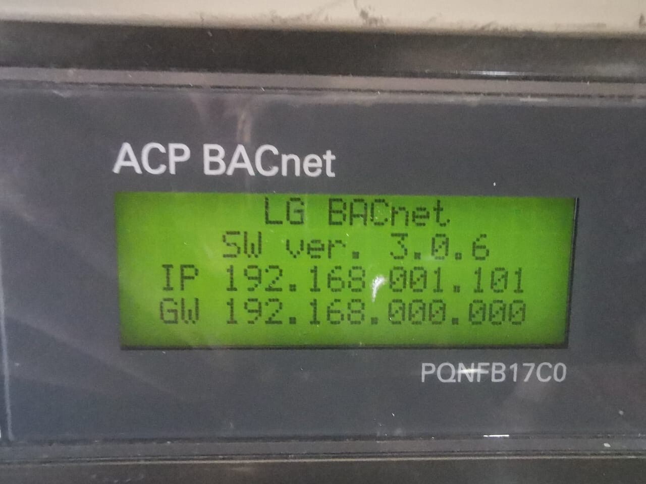 LG PQNFB17C0 LG ACP BACnet PQNFB17C0 ACP BACnet 2
