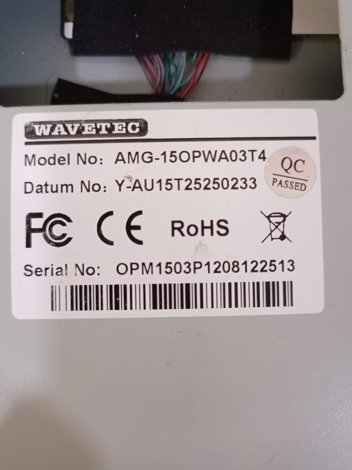 WAVETEC AMG-15OPWA03T4 WAVETEC AMG-15OPWA03T4 2
