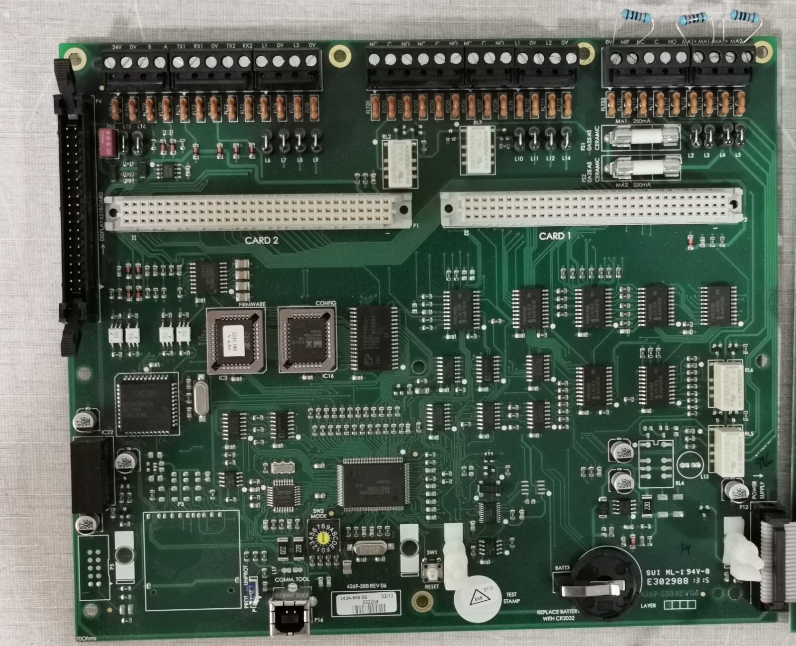 Gent by Honeywell 4269-588 REV 06 & 4269-591 REV 03 Gent by Honeywell 4269-588 REV 06 + 4269-591 REV 03 Main PCB Board 3