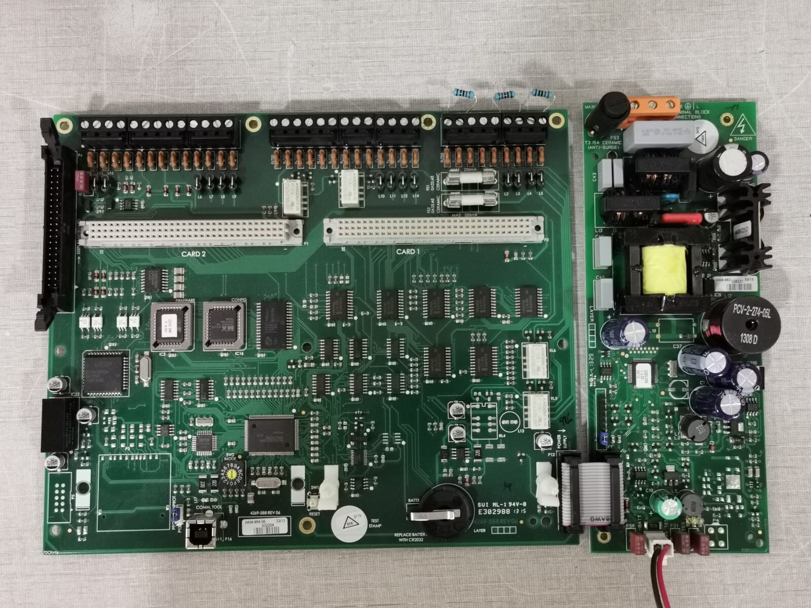 Gent by Honeywell 4269-588 REV 06 + 4269-591 REV 03 Main PCB Board