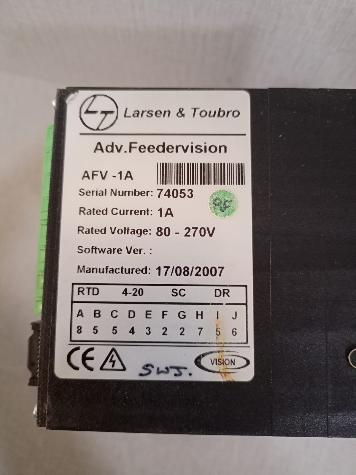 UNKNOWN PB-PROTECTION-RELAYS-VISION-FEEDERVISION PB-Protection-Relays-Vision-Feedervision AFV-1A Powered 2