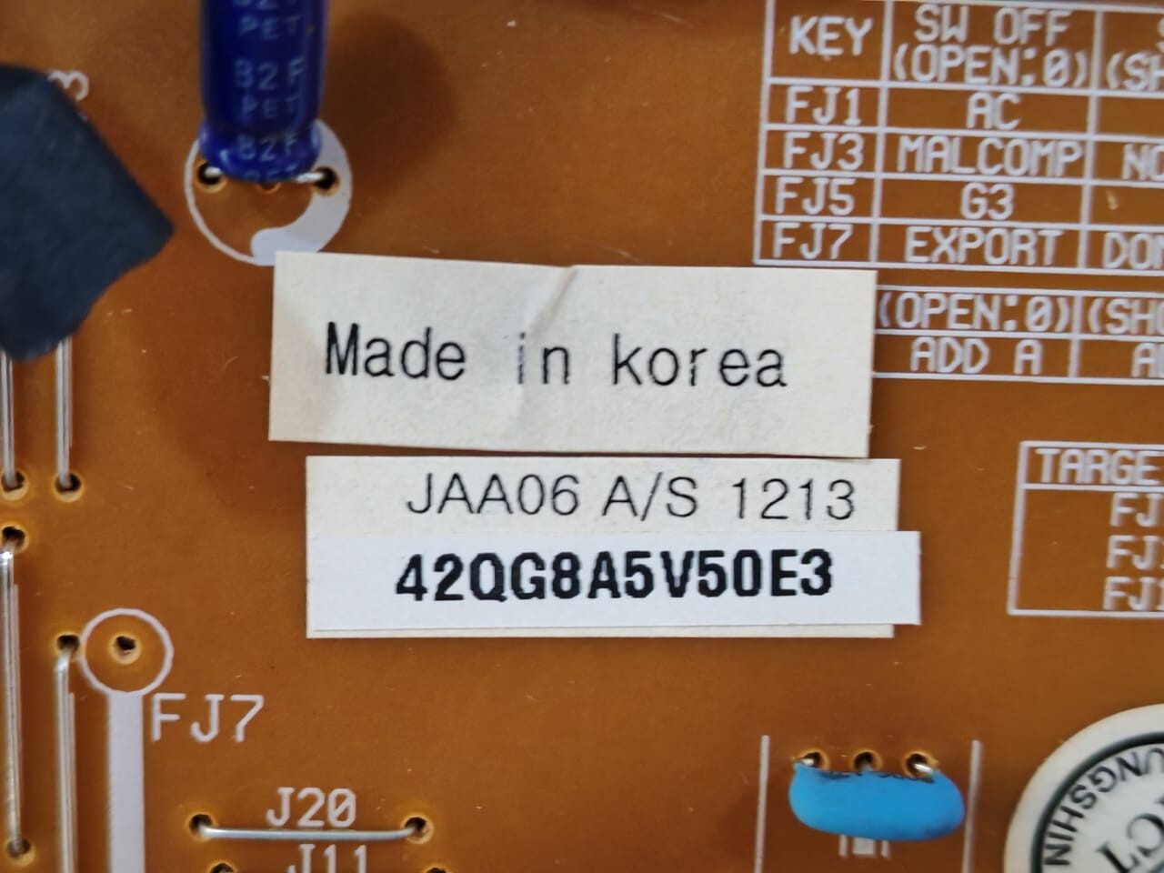 Carrier JAA06 Carrier 42QG8A5V50E3 / JAA06 A/S 1213 42QG8A5V50E3 PCB BOARD 5