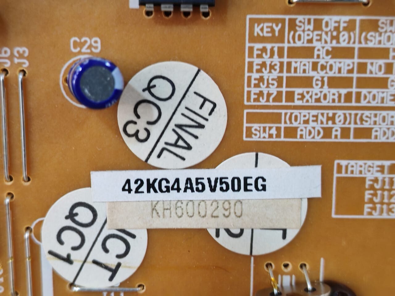 Carrier 42RG5A5501B-R CARRIER 42KG4A5V50EG / 42RG5A5501B-R G1.2.VE CONTROL BOARD 4