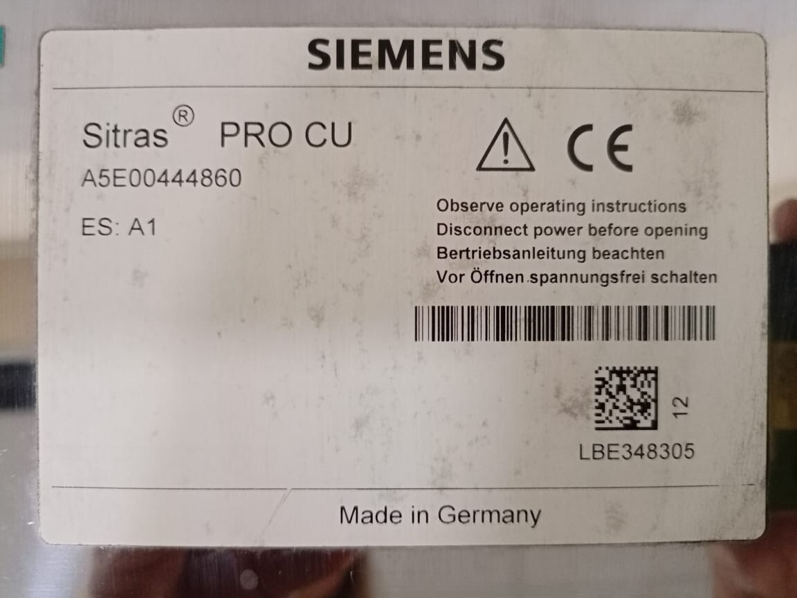 Siemens A5E00444860 SIEMENS A5E00444860 SITRAS PRO CU TOUCH SCREEN 2