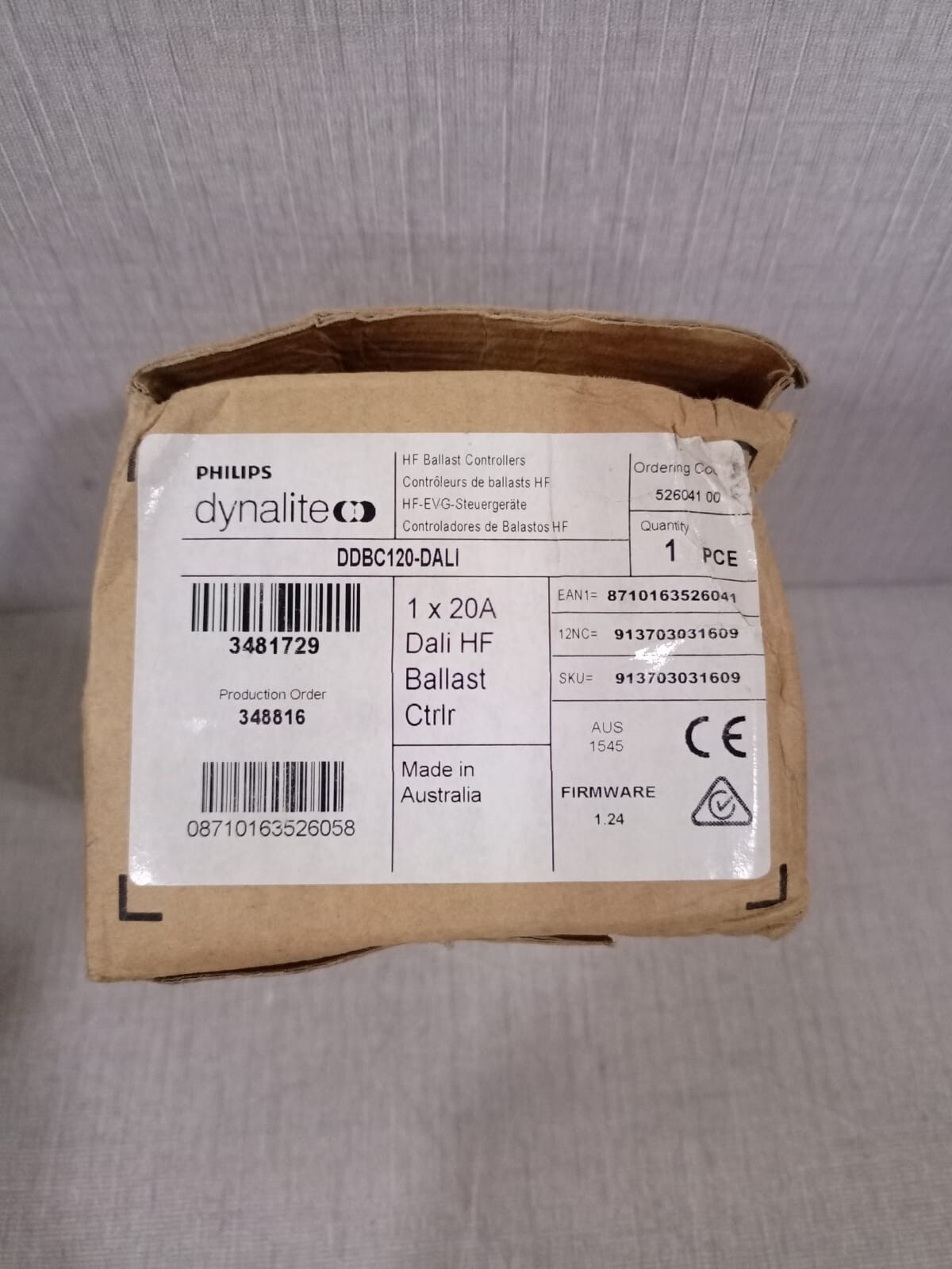 Philips DDBC120-DALI PHILIPS Dynalite DDBC120-DALI DIMMER CONTROLLER 100-240V 50/60Hz WITH FHILTY BOX 8
