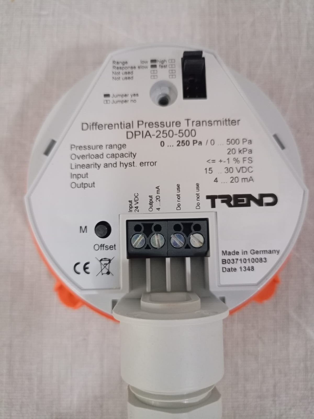 Trend DPIA-250-500 TREND DPIA-250-500 Differential Pressure Transmitter 2