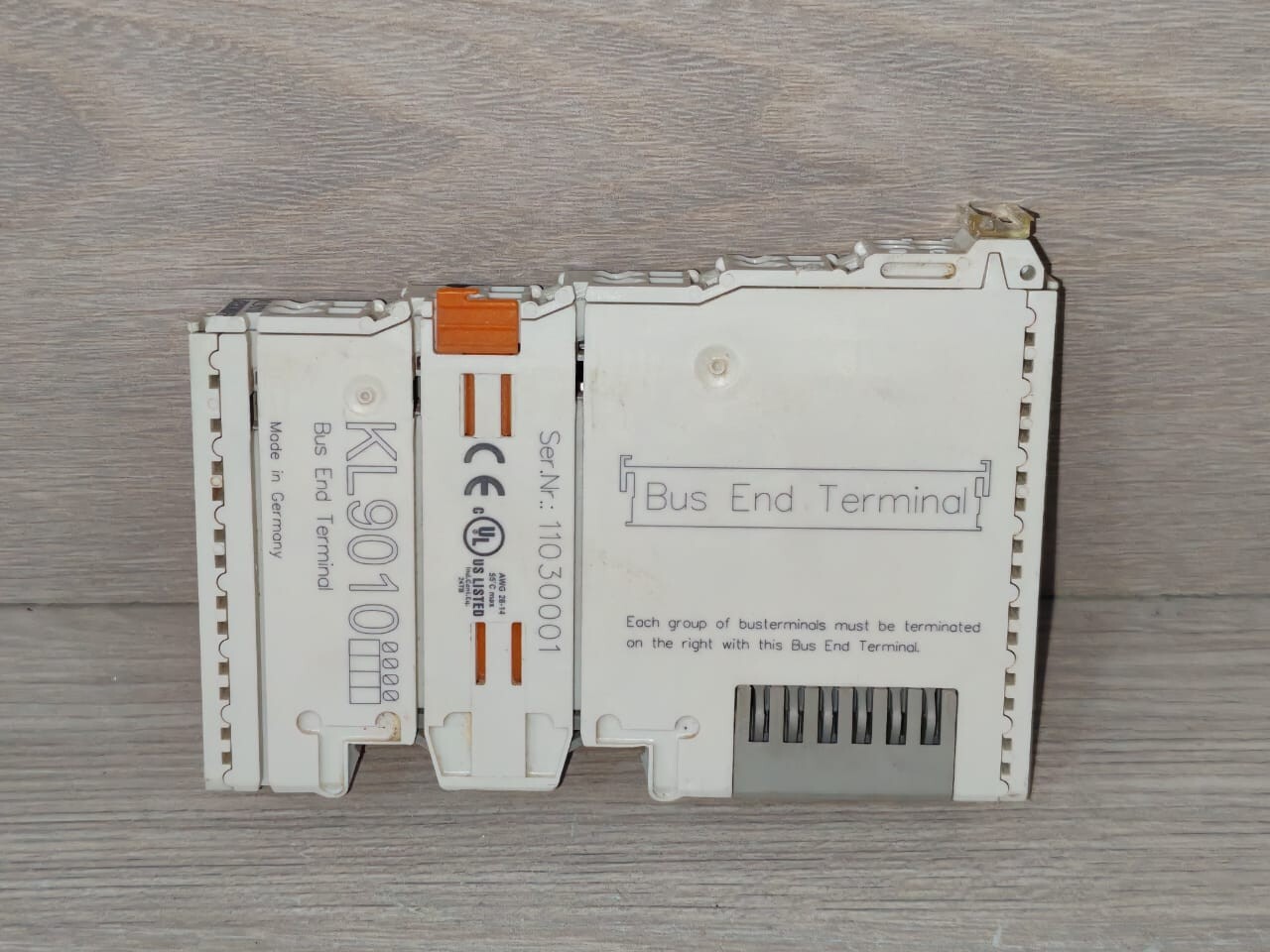 BECKHOFF KL9010 BUS END TERMINAL