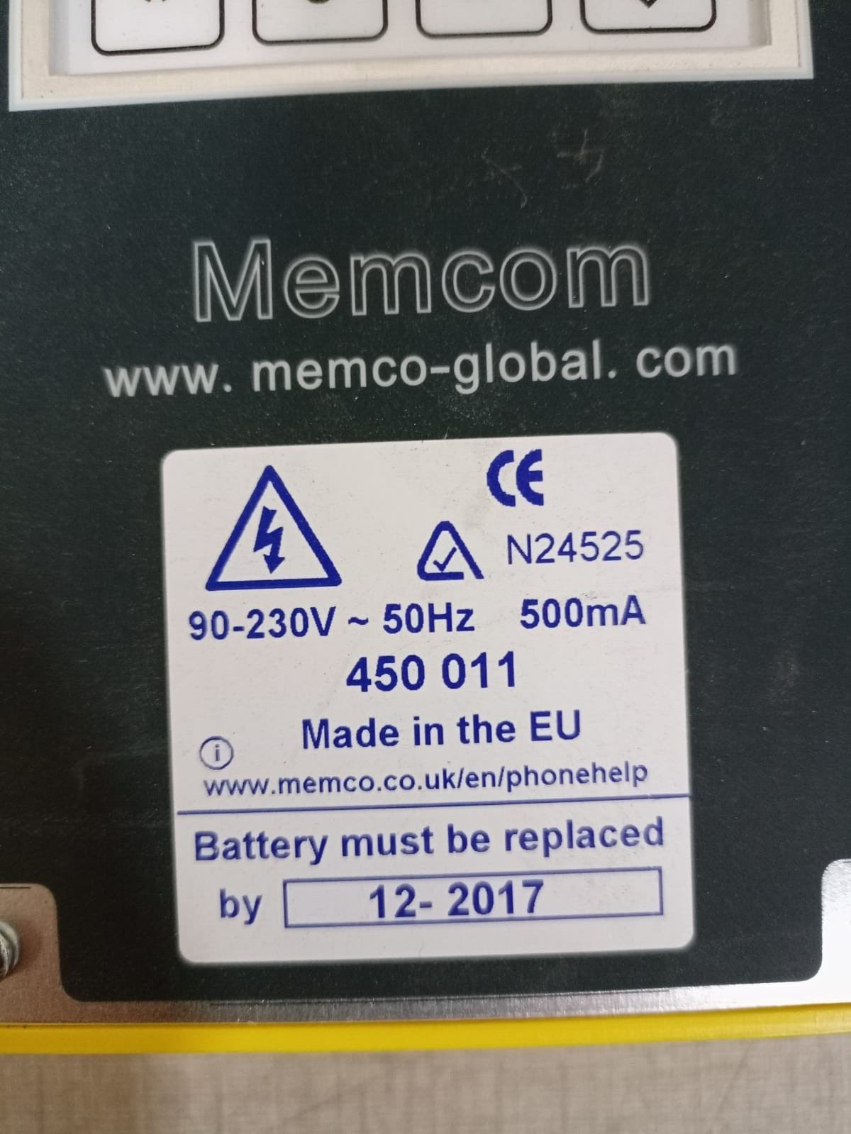 Memco Memcom 450 011 & Memcom GSM 452 000 Memco Memcom 450 011 & Memcom GSM 452 000 5