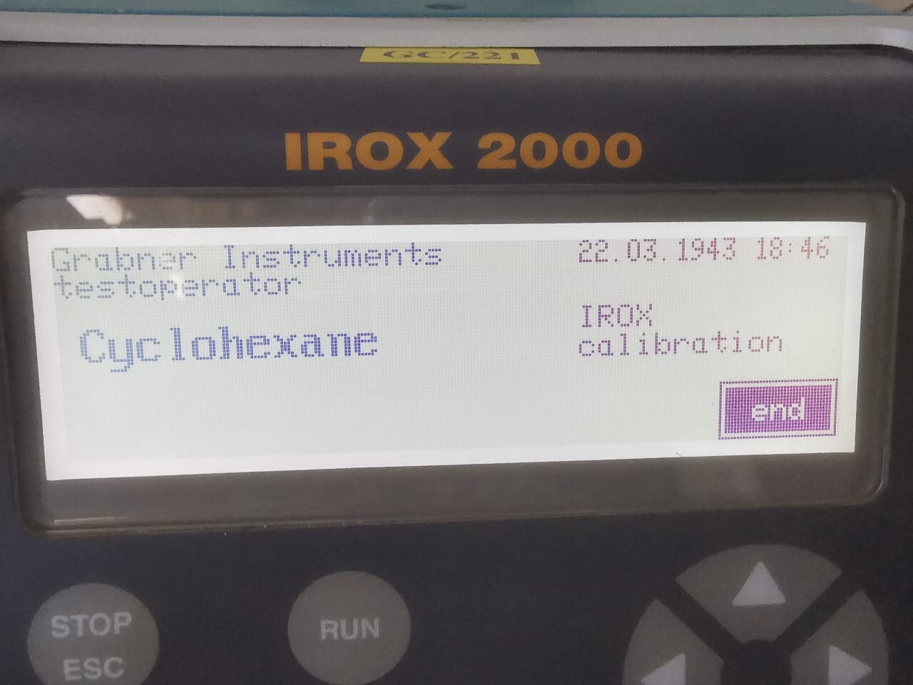 Grabner Instruments IROX 2000 Grabner Instruments IROX 2000 Grabner Petrolab 5