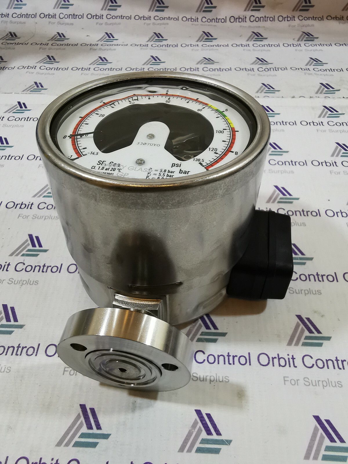 WIKA 233.52.100 WIKA 233.52.100-1/9 BAR FLANGE D34 821.2.2.1 PRESSURE & TEMP.MEASUREMENT 5