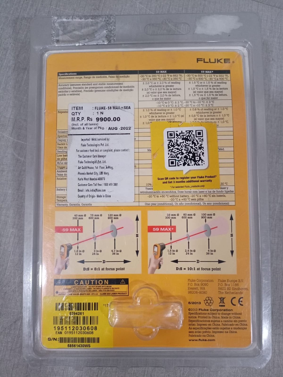 Fluke 59 MAX + IR FLUKE 59 MAX + IR THERMOMETER 4
