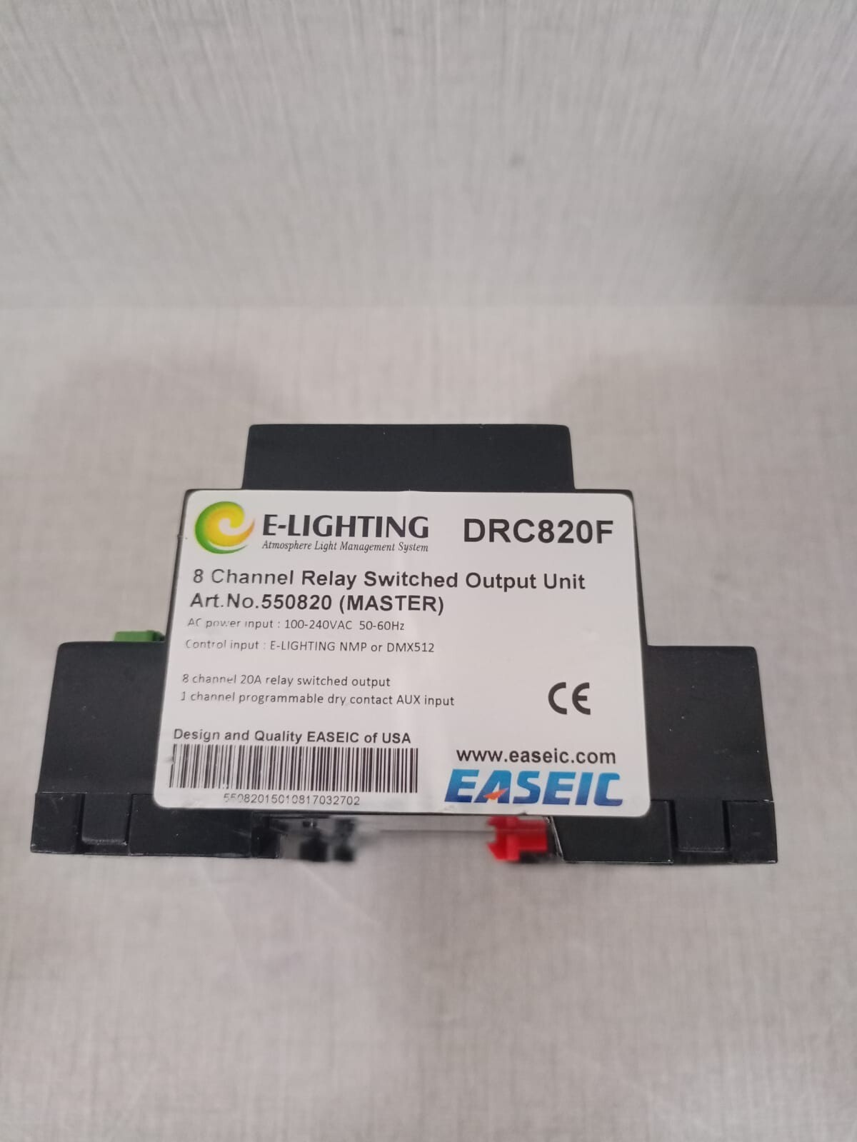 EASEIC E-LIGHTING 550820 (MASTER) EASEIC E-LIGHTING DRC820F 8 Channel Relay Switched Output Unit 550820 (MASTER) 3