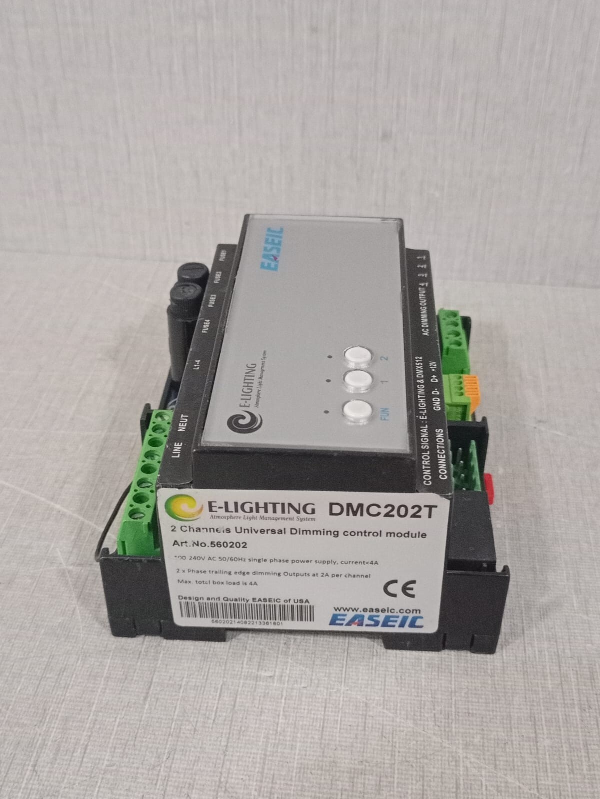 EASEIC E-LIGHTING 560202 EASEIC E-LIGHTING DMC202T 2 Channels Universal Dimming Control Module 560202 2
