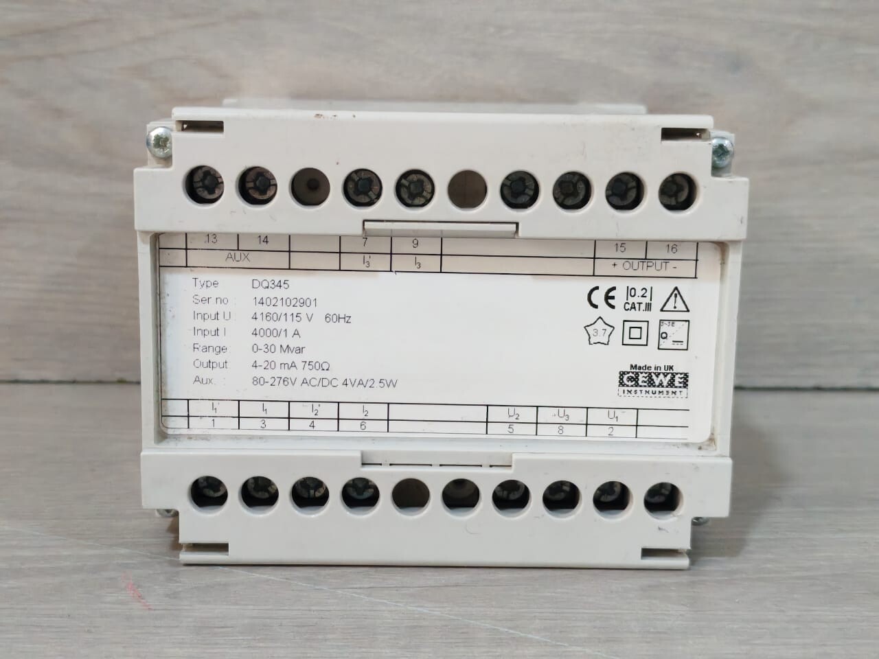 CEWE INSTRUMENT DQ345 POWER TRANSDUCER