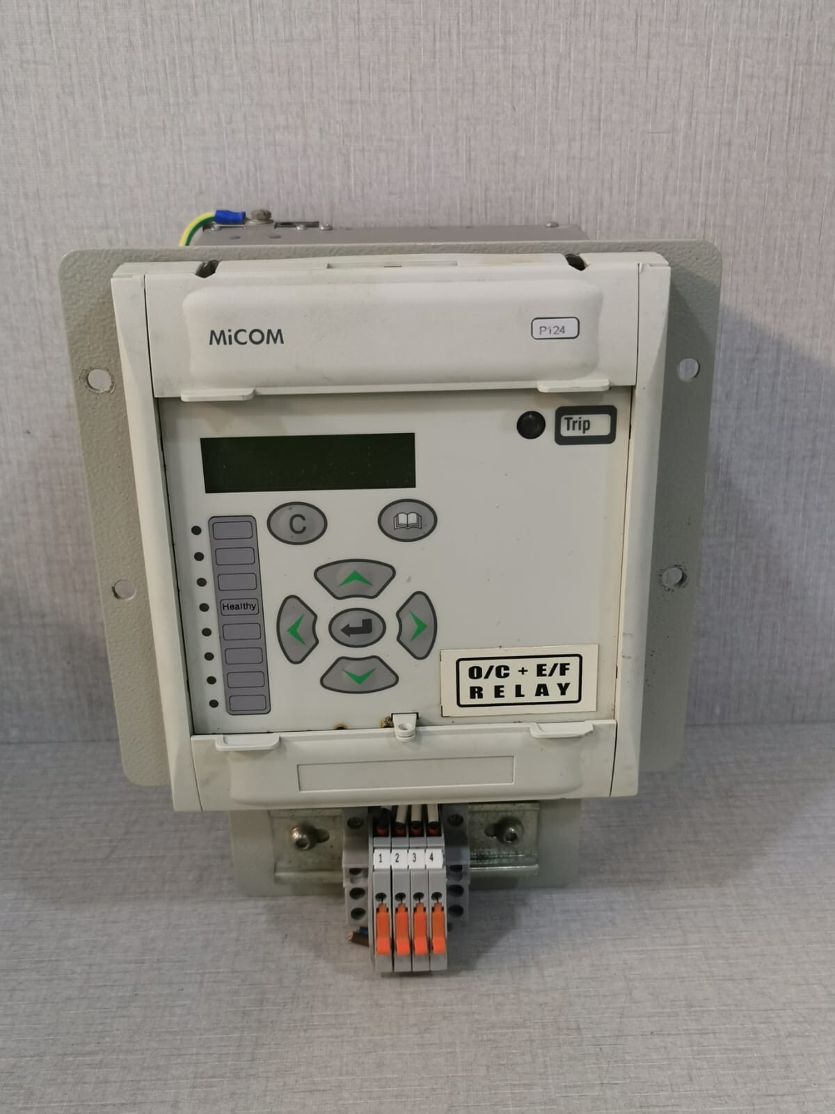 MiCOM Areva P124 Protection Relay P124A11S0111 - WITH DAMAGED PART