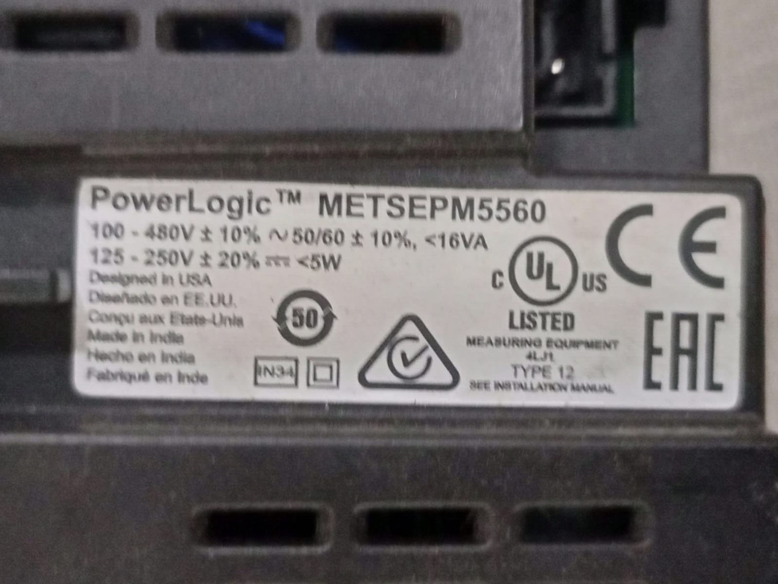 Schneider Electric METSEPM5560 Schneider Electric PM5500 Power Logic METSEPM5560 (Screen Scratched) 5