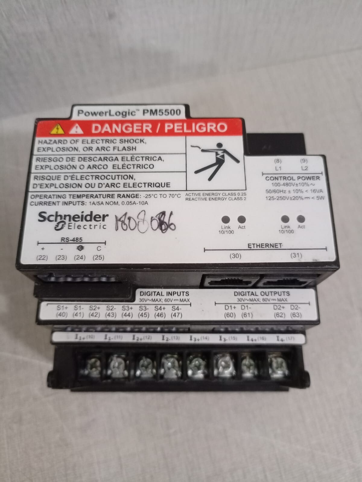 Schneider Electric METSEPM5560 Schneider Electric PM5500 Power Logic METSEPM5560 (Screen Scratched) 8