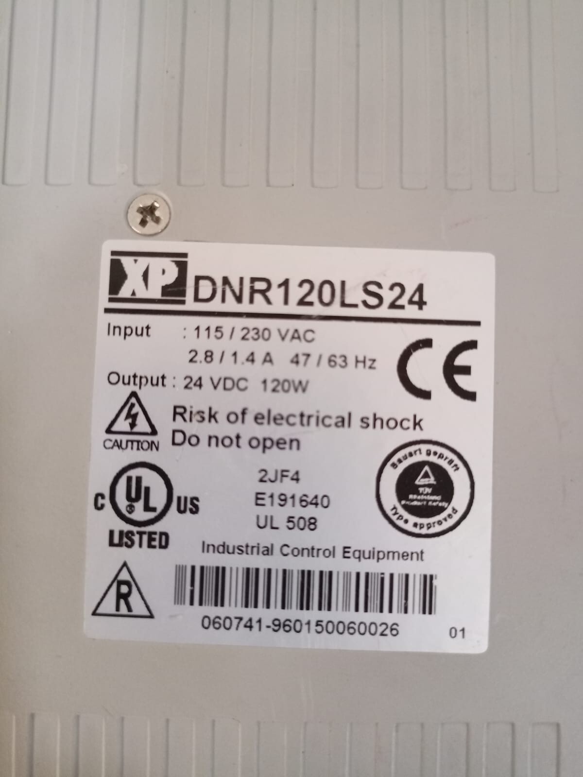 XP DNR120LS24 XP DNR120LS24 POWER SUPPLY 2
