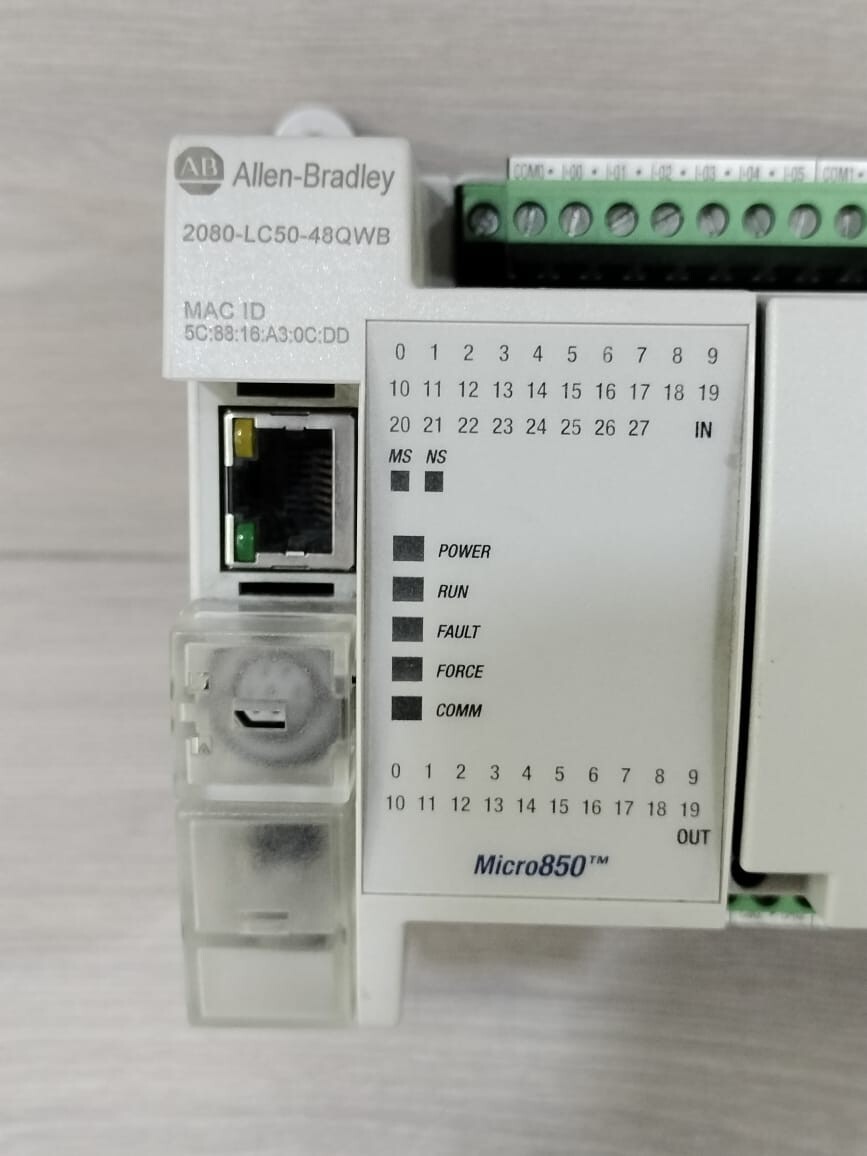 Allen-Bradley 2080-LC50-48QWB Allen Bradley Micro850 Controller 2080-LC50-48QWB SER B FW 12.011 4