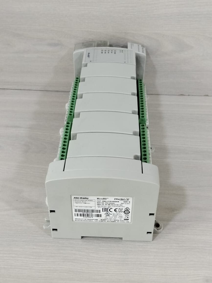 Allen-Bradley 2080-LC50-48QWB Allen Bradley Micro850 Controller 2080-LC50-48QWB SER B FW 12.011 8