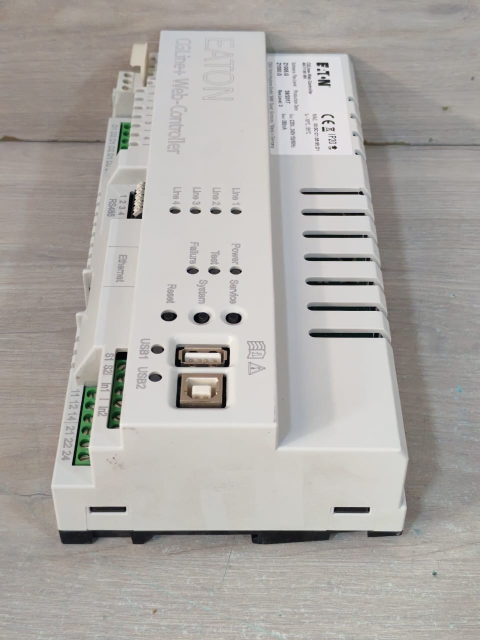 EATON CGLine+Web-Controller 400 71 361 050 EATON CGLine+Web-Controller 400 71 361 050 Software Rev,Level D Z1005.G/Z1000.G 7