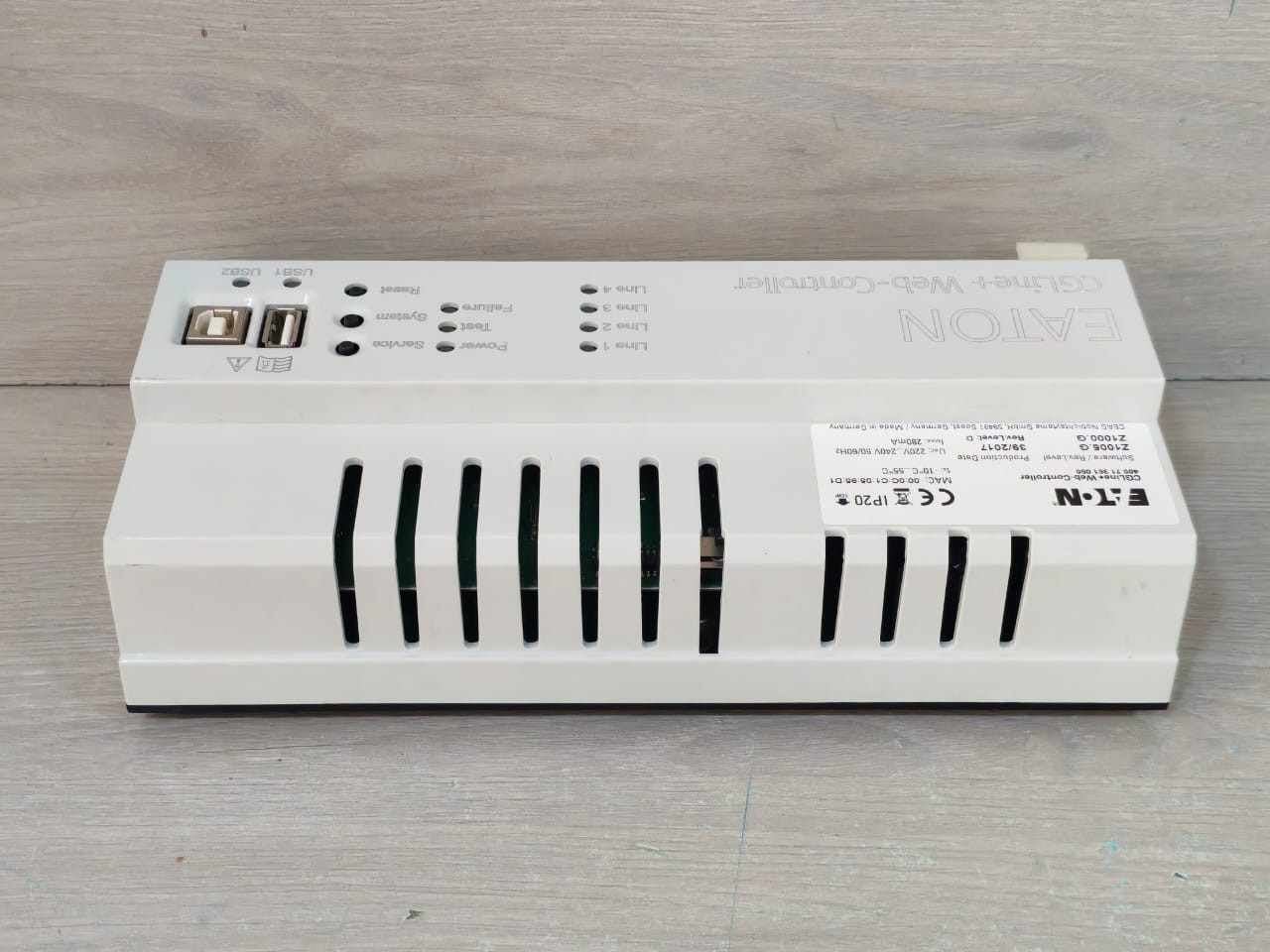 EATON CGLine+Web-Controller 400 71 361 050 EATON CGLine+Web-Controller 400 71 361 050 Software Rev,Level D Z1005.G/Z1000.G 10