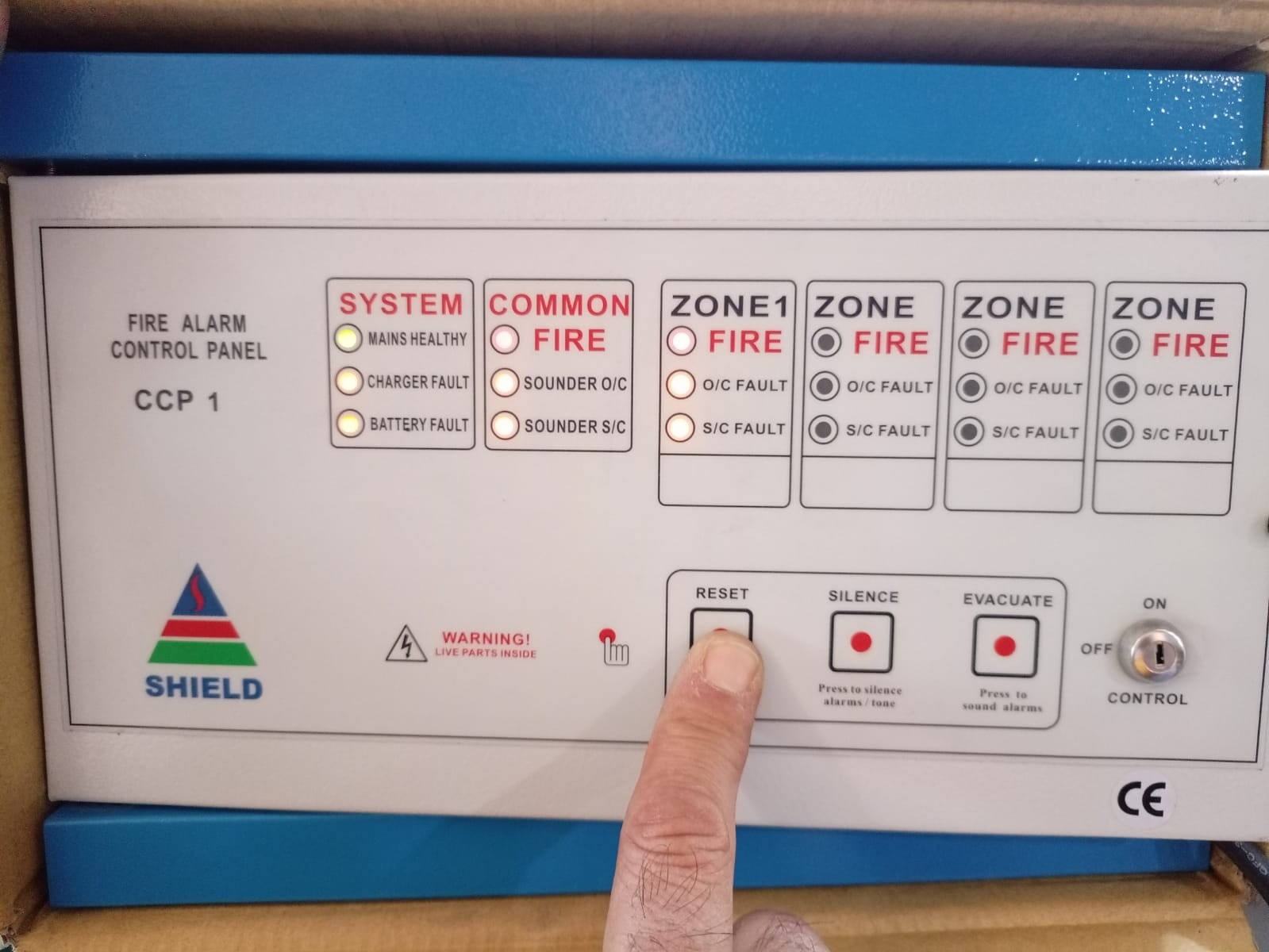 SHIELD CCP-02 V1 SHIELD CCP 1 FIRE ALARM CONTROL PANEL CCP-02 V1 3