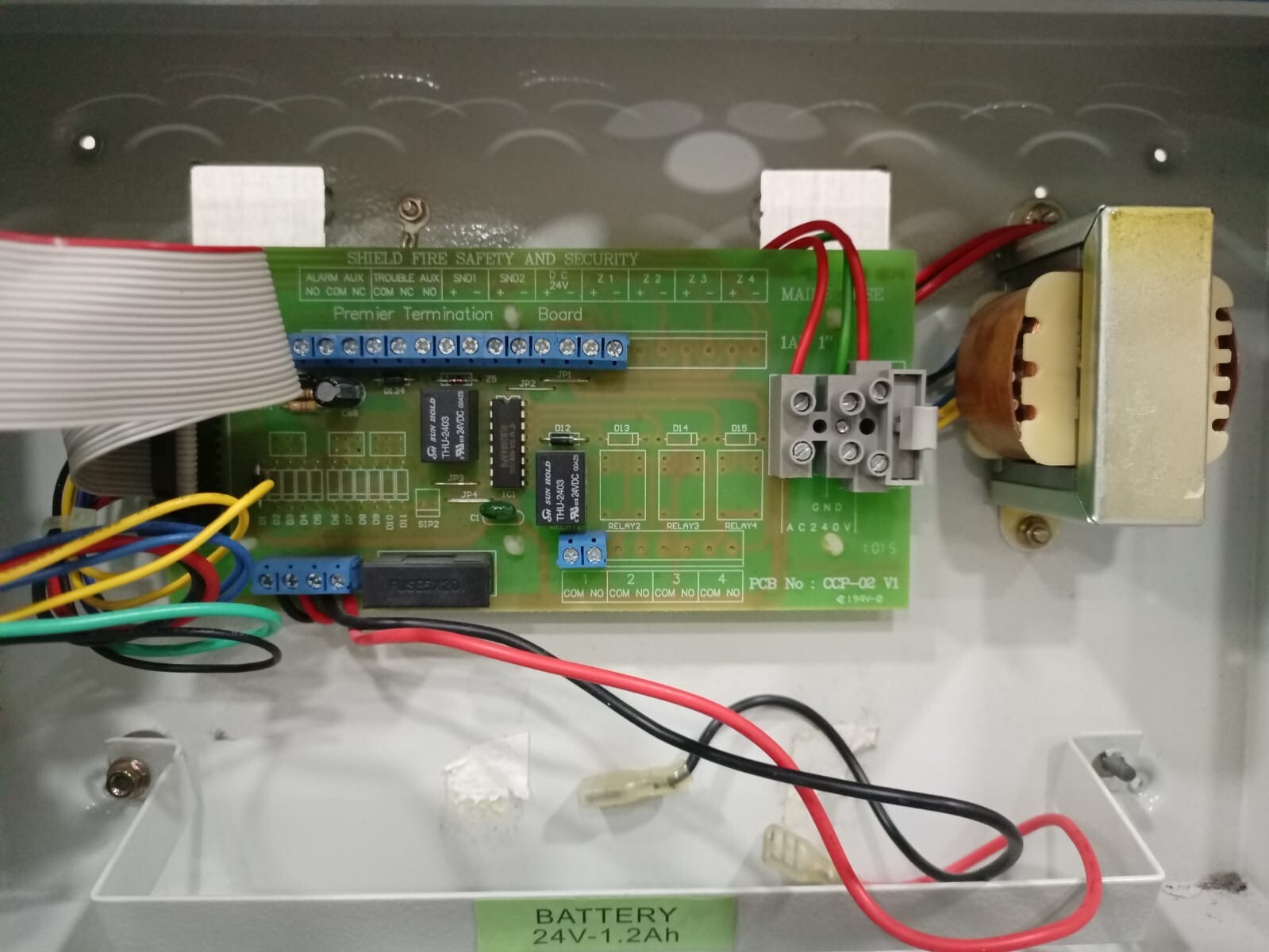 SHIELD CCP-02 V1 SHIELD CCP 1 FIRE ALARM CONTROL PANEL CCP-02 V1 7