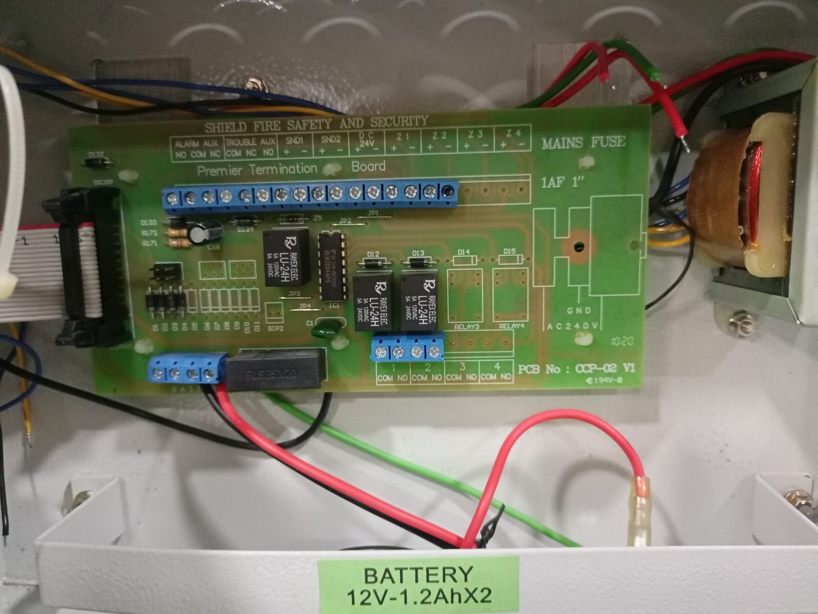 SHIELD CCP-02 V1 SHIELD CCP 2 FIRE ALARM CONTROL PANEL CCP-02 V1 3