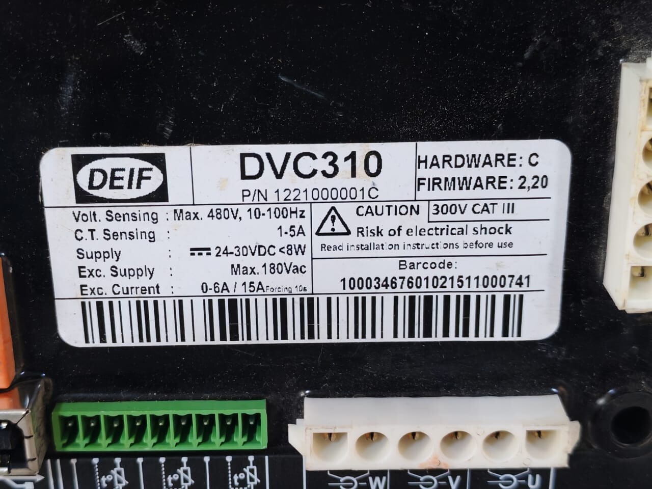 DEIF 1221000001C DEIF DVC310 Digital Voltage Controller 1221000001C 2