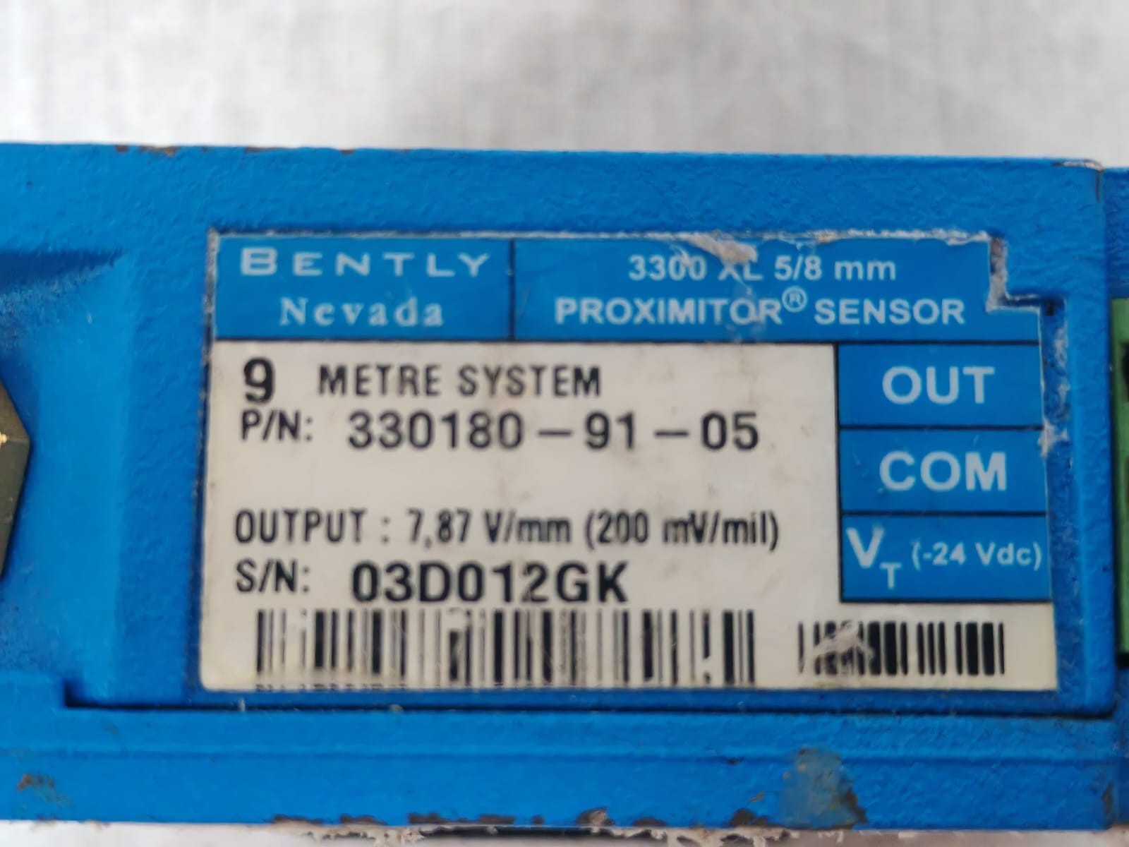 Bently Nevada 330180-91-05 BENTLY NEVADA 3300 XL 5/8 MM PROXIMITOR SENSOR 330180-91-05 5
