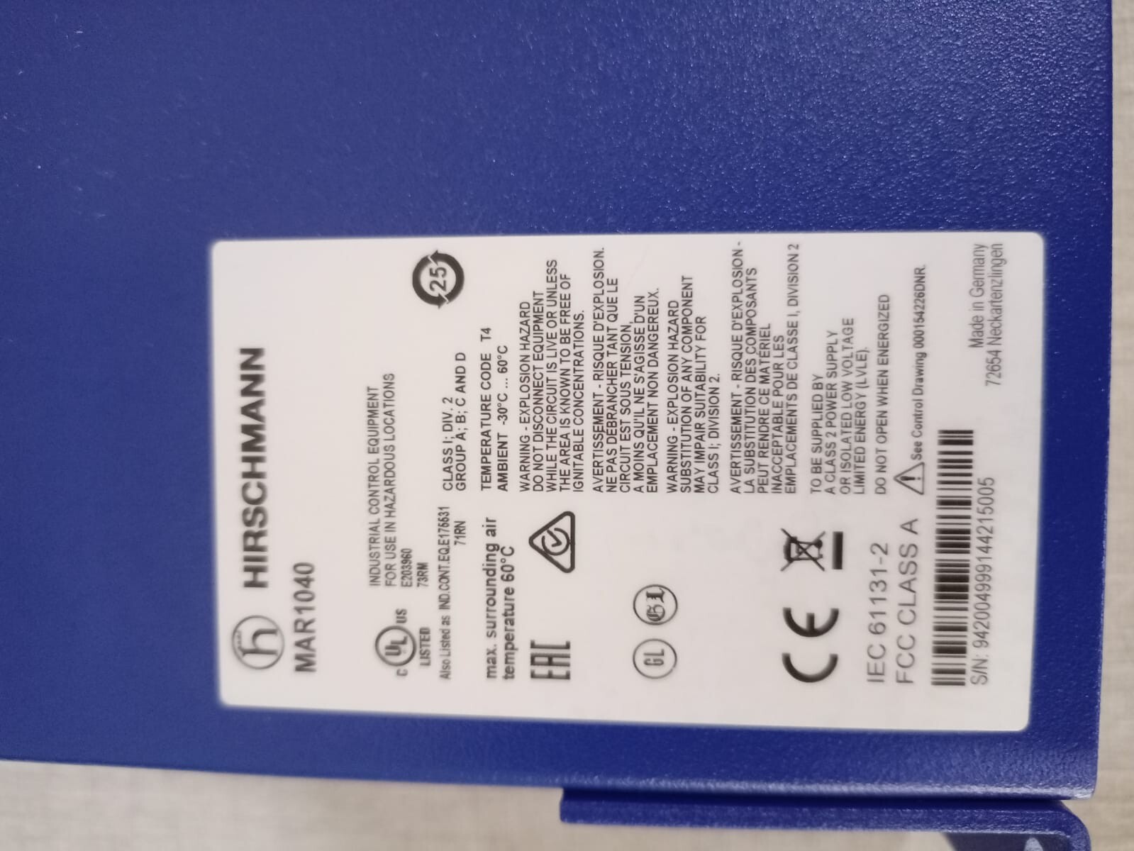 Hirschmann MAR1040-4C4C4C4C9999SLLHRHH09.0.14 Hirschmann MAR1040 INDUSTRIAL ETHERNET MAR1040-4C4C4C4C9999SLLHRHH09 0.14 8