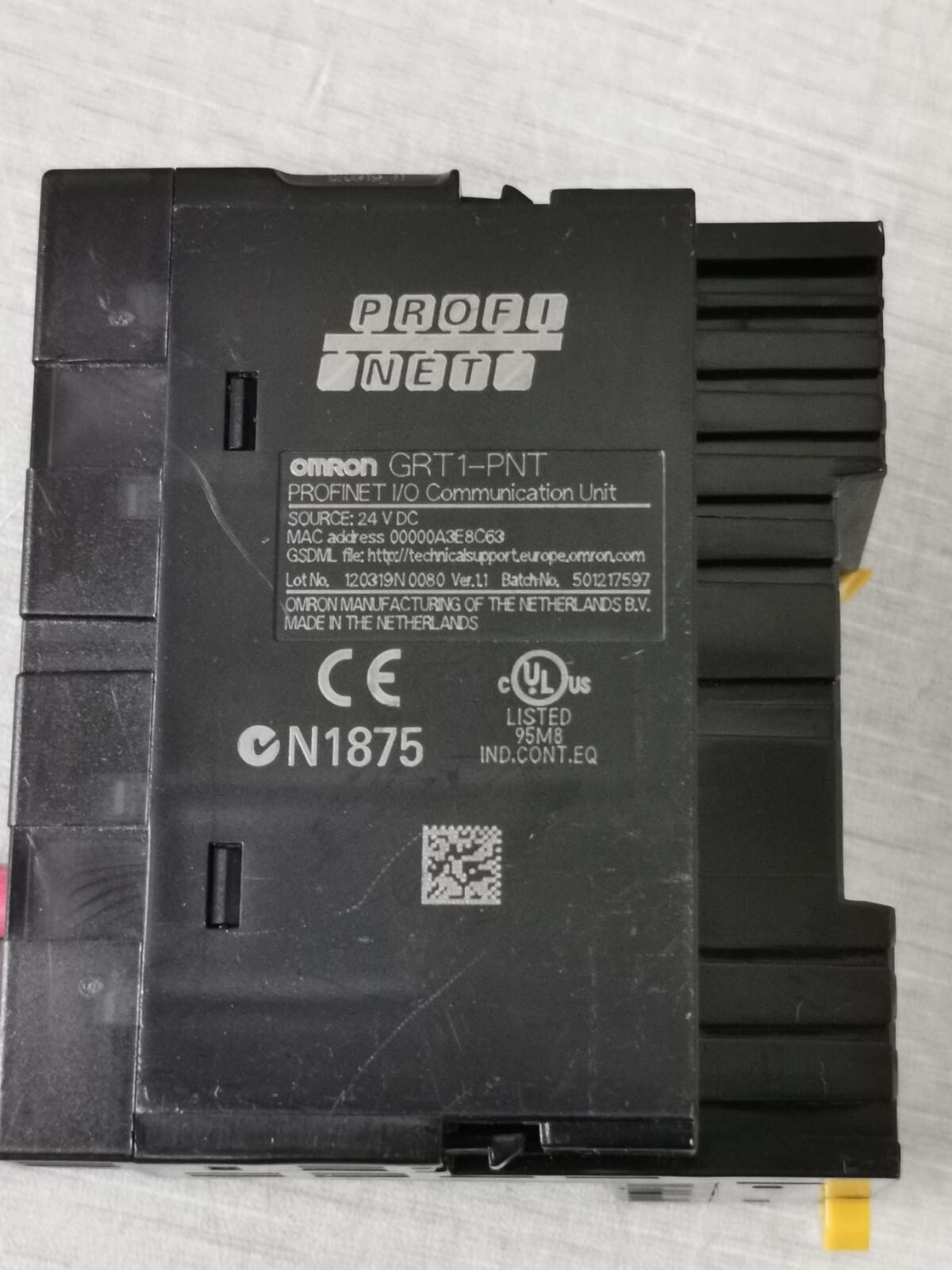 Omron GRT1-PNT OMRON GRT1-PNT Profinet I/O Communication Unit 24VDC 5