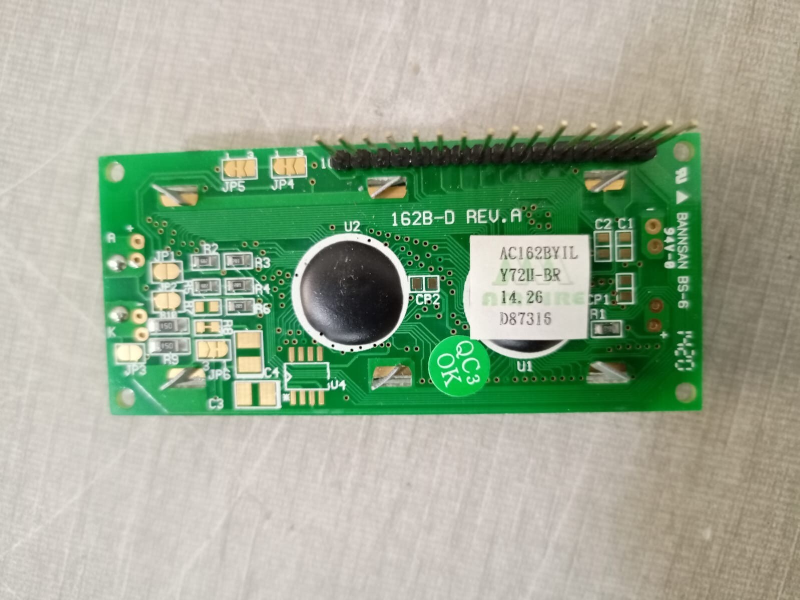 LCD AC162B BANNSAN BS-6 LCD AC162B 162B-D REV.A 4