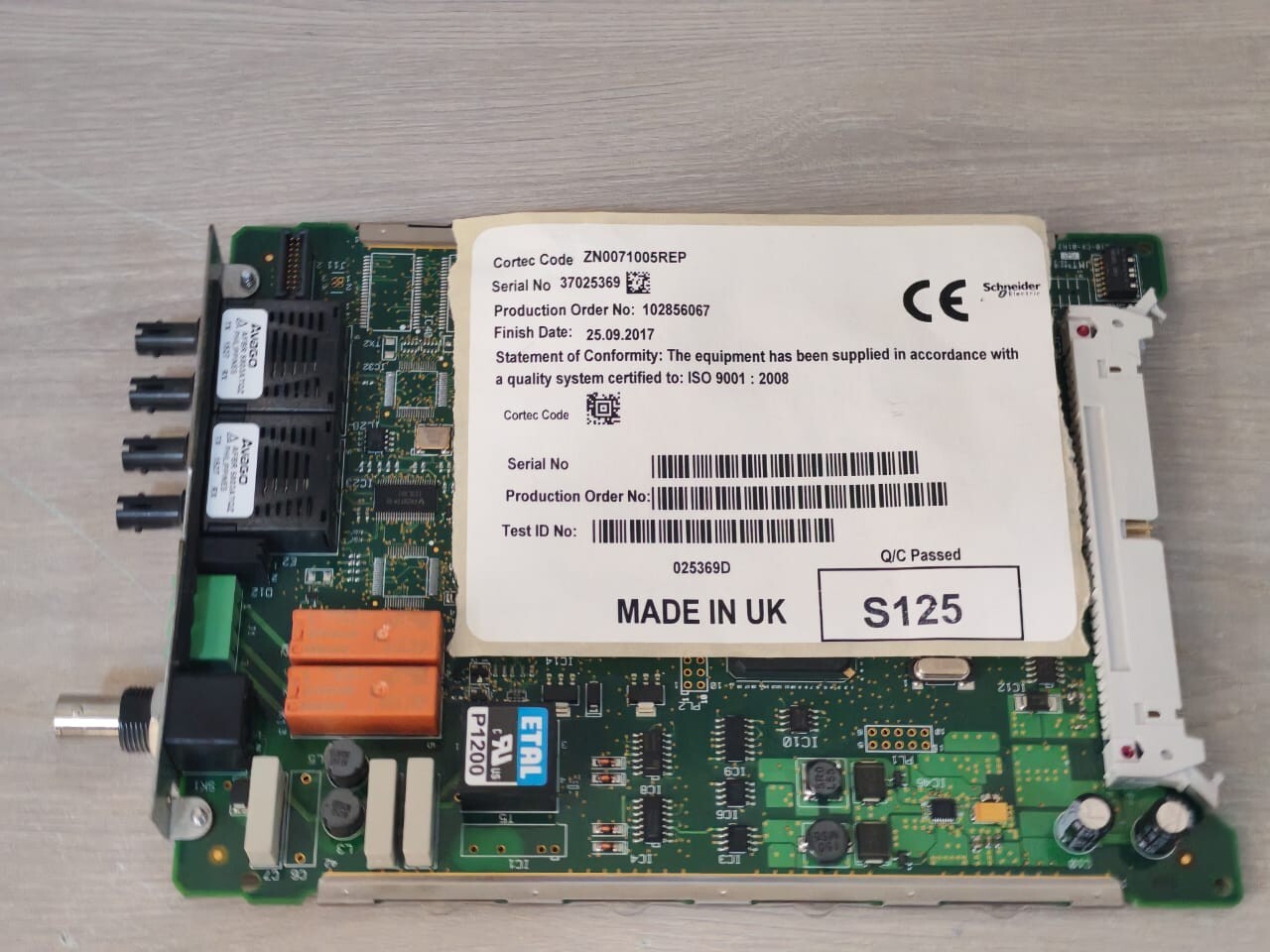 Schneider Electric ZN0071 SCHNEIDER ELECTRIC ZN0071 / ZN0071005REP WLD PCB CARD 4