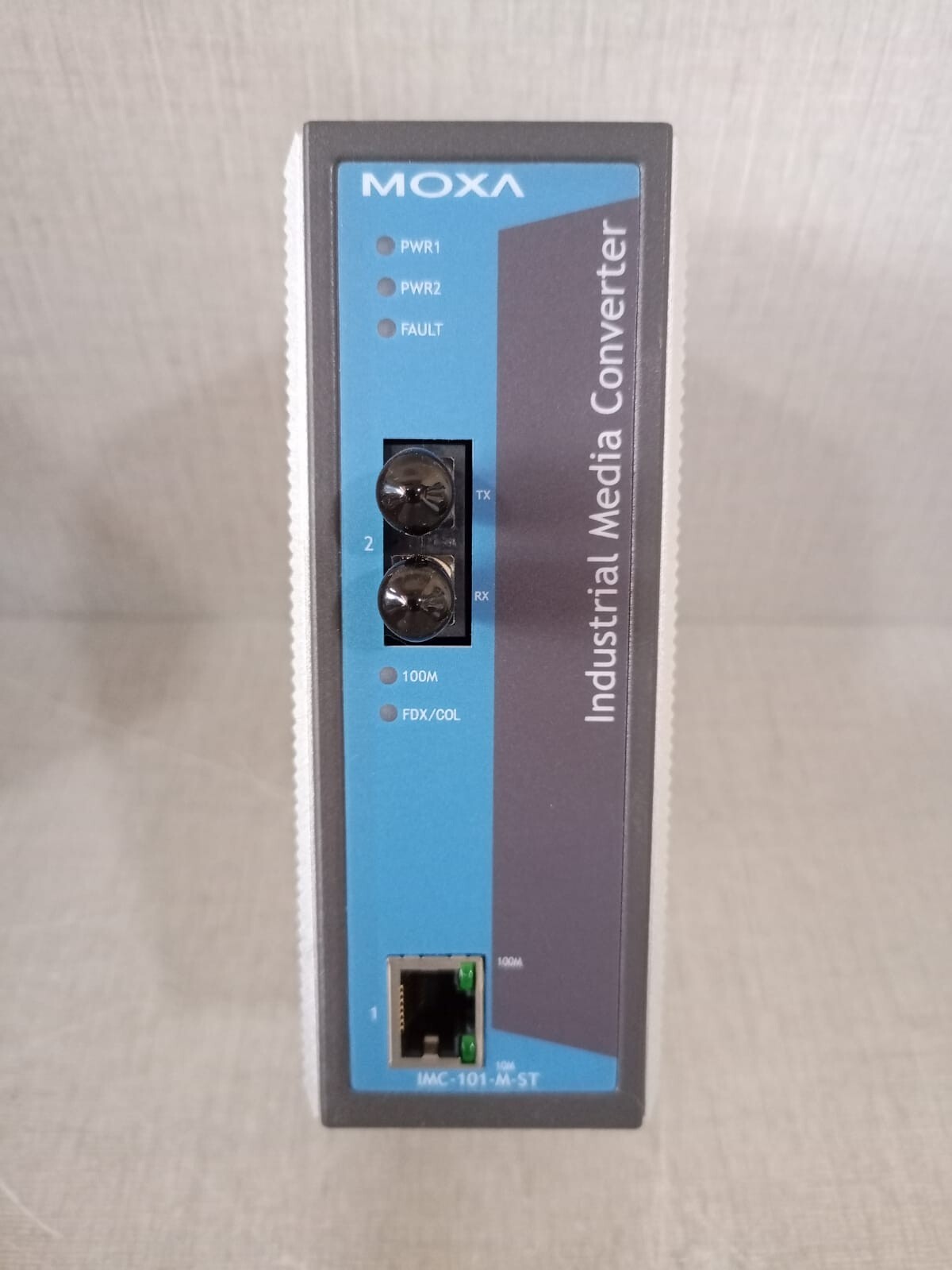 Moxa IMC-101-M-ST MOXA IMC-101-M-ST V2.3 INDUSTRIAL MEDIA CONVERTER - W/O ORIGINAL BOX 2