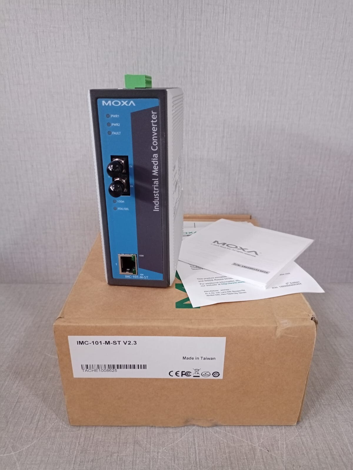 MOXA IMC-101-M-ST V2.3 INDUSTRIAL MEDIA CONVERTER - W/O ORIGINAL BOX