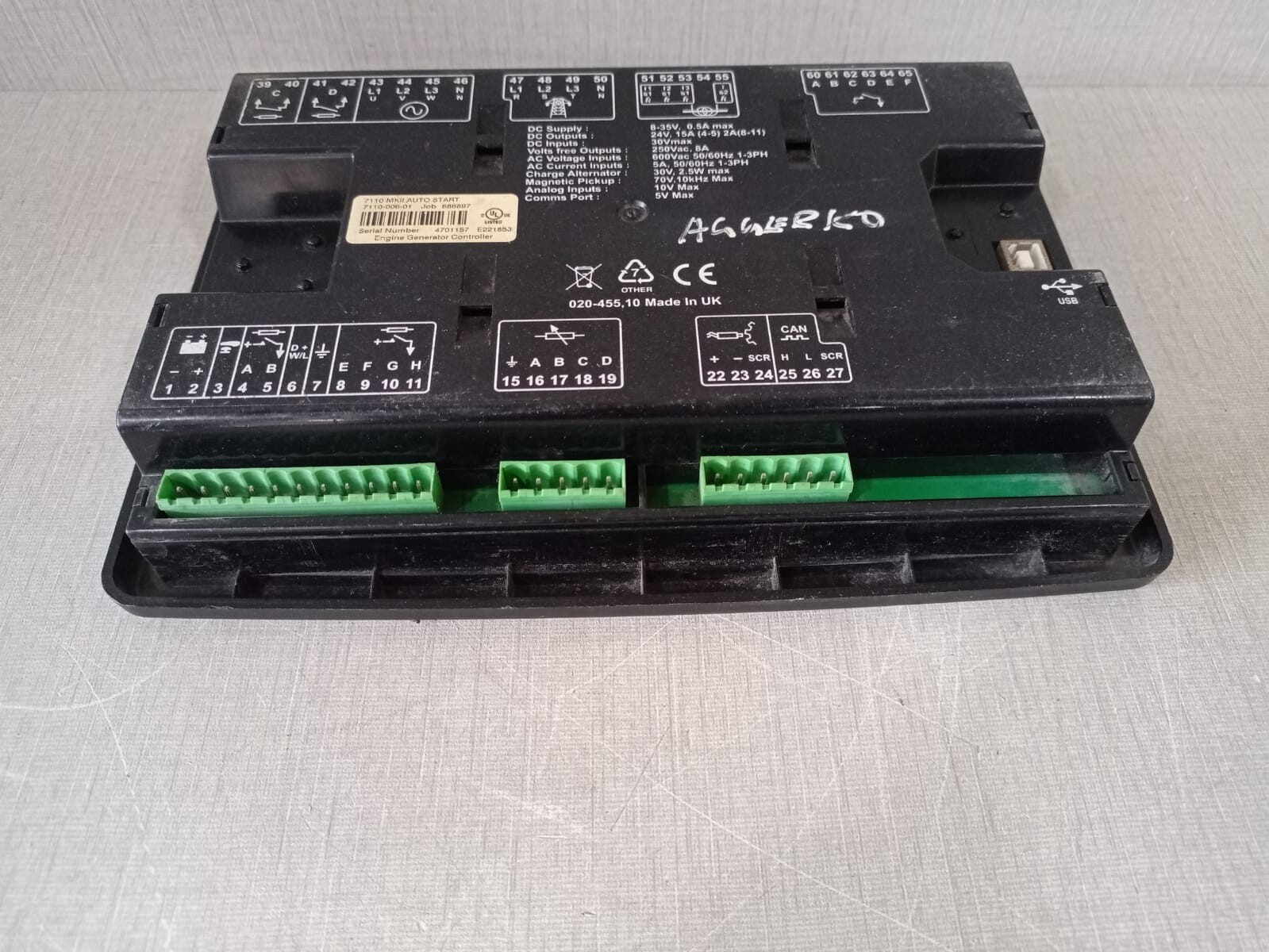 DSE DSE-7110 Deep Sea Electronics DSE 7110 MKII Auto Start Engine Generator Controller 4