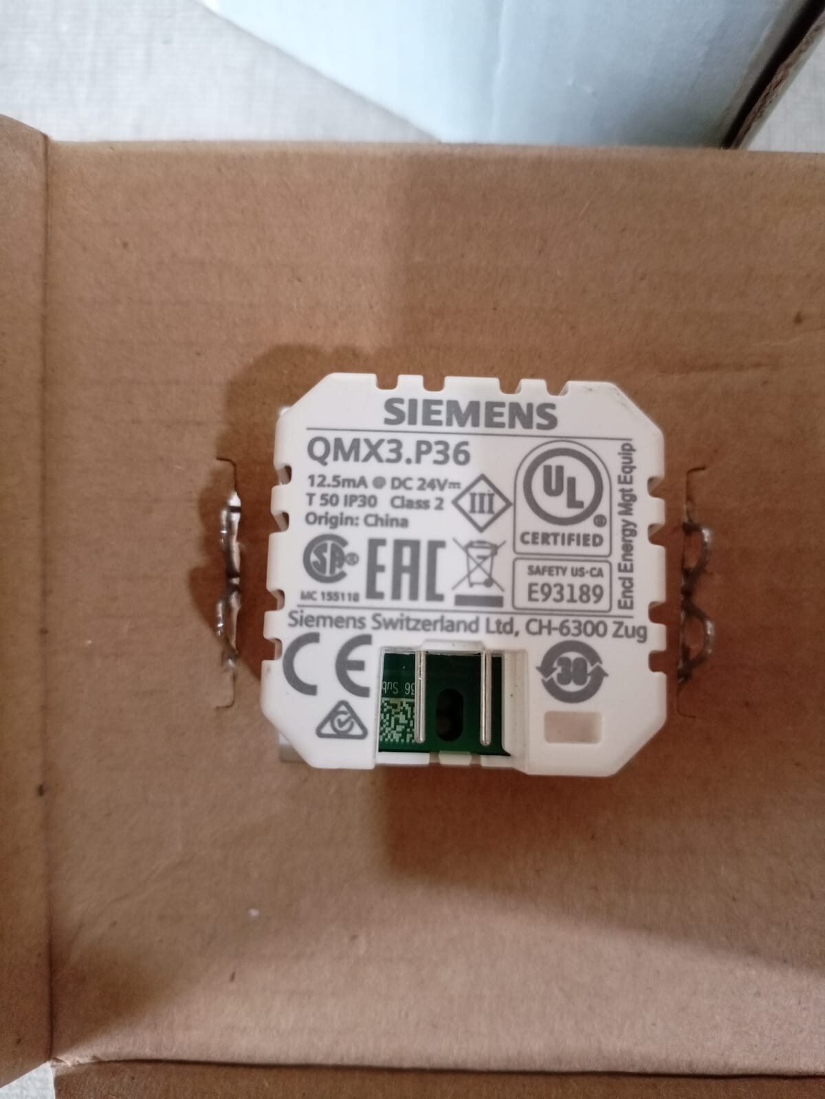 Siemens P36F Siemens QMX3.P36F / QMX3.P36 Space Unit 2