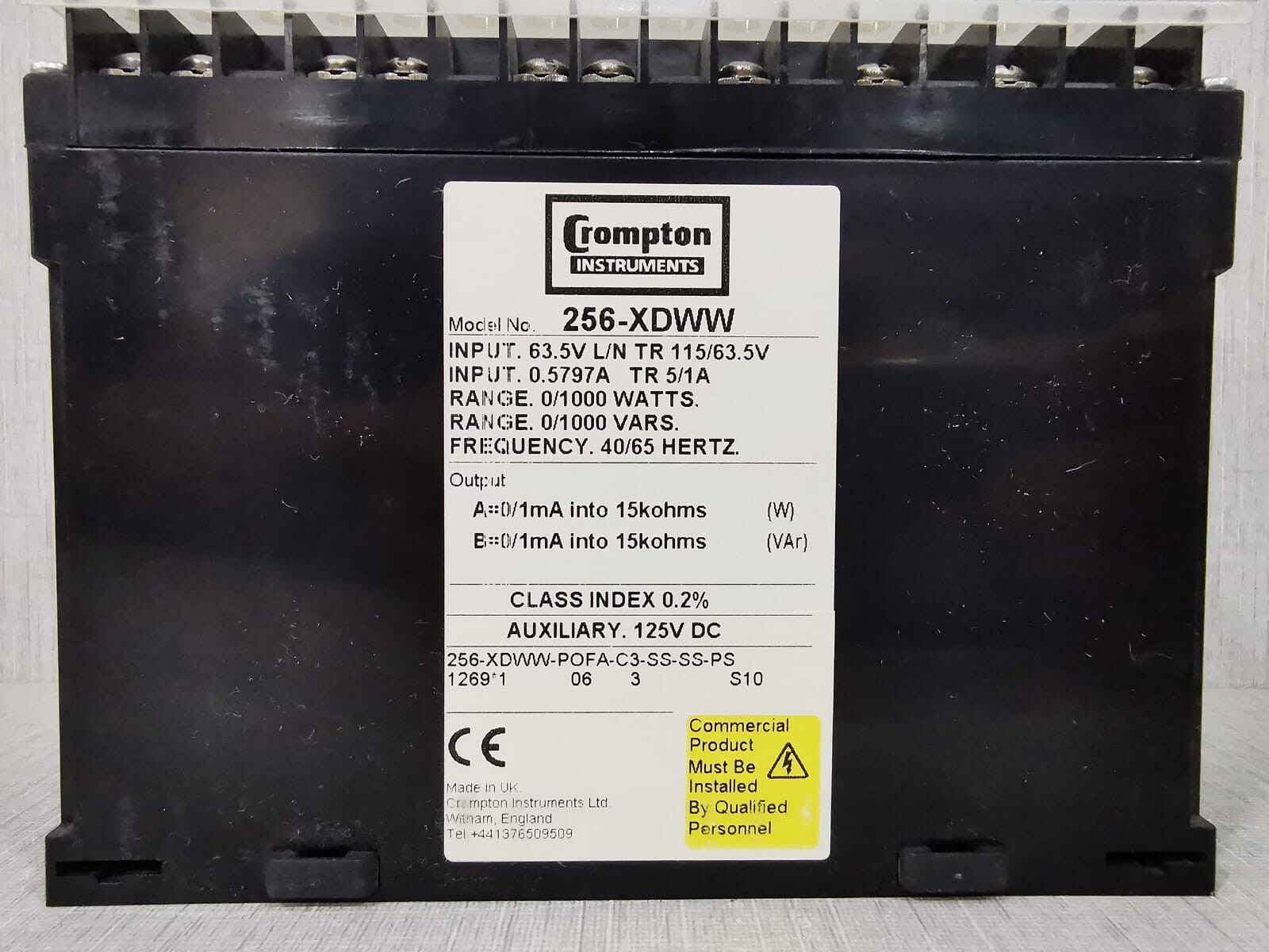 Crompton 256-XDWW CROMPTON INSTRUMENT 256-XDWW PALADIN ADVANTAGE 4