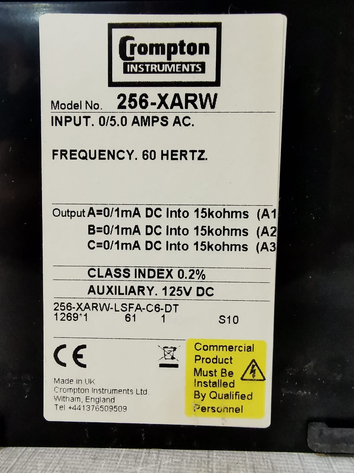 Crompton 256-XARW-LSFA-C6-DT CROMPTON 256-XARW-LSFA-C6-DT 0/5.0 AMPS PALADIN ADVANTAGE 4