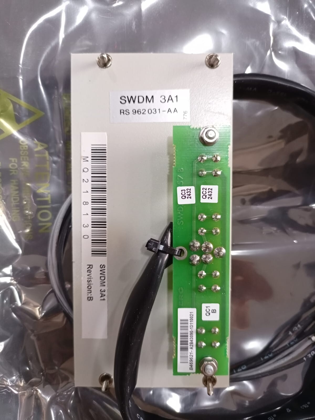 ABB RS-962-031 ABB SWDM 3A1 RS 962 031 -AA REV.B RESIT UNIT BOARD 2