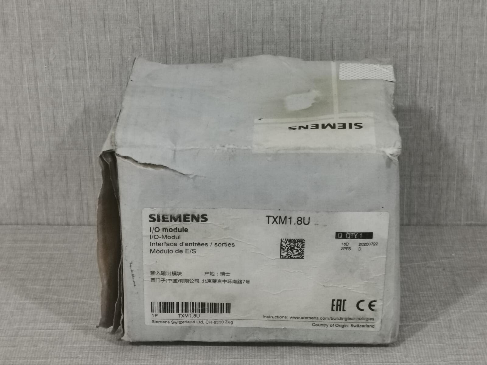 Siemens TXM1.8U Siemens TXM1.8U I/O Module- WITH OLD STOCK BOX 6