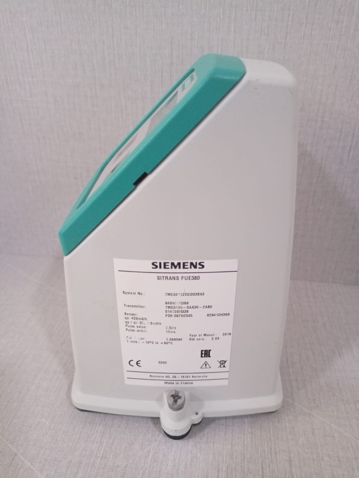 Siemens FUE080/7ME3450-0AA30-2AB0 Siemens Sitrans FUE080/7ME3450-0AA30-2AB0 115-230VAC,50/60HZ,2.5VA 4