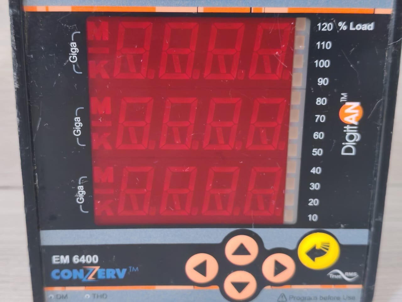 CONZERV Conzerv EM6400 CONZERV EM6400 VER 03.02.02 LOAD MANAGER DIGITAL CONTROL 44-300V 3