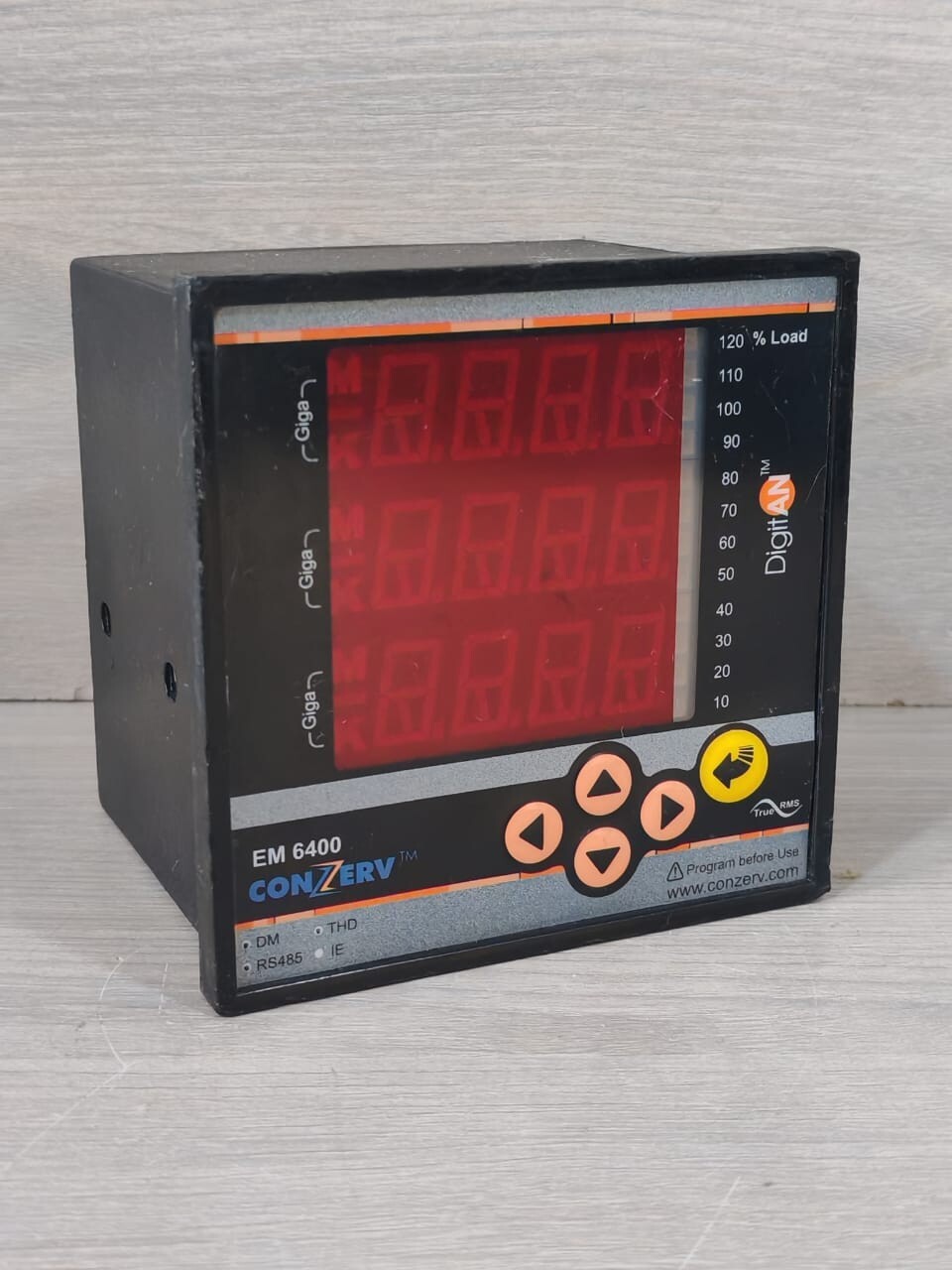 CONZERV Conzerv EM6400 CONZERV EM6400 VER 03.02.02 LOAD MANAGER DIGITAL CONTROL 44-300V 4
