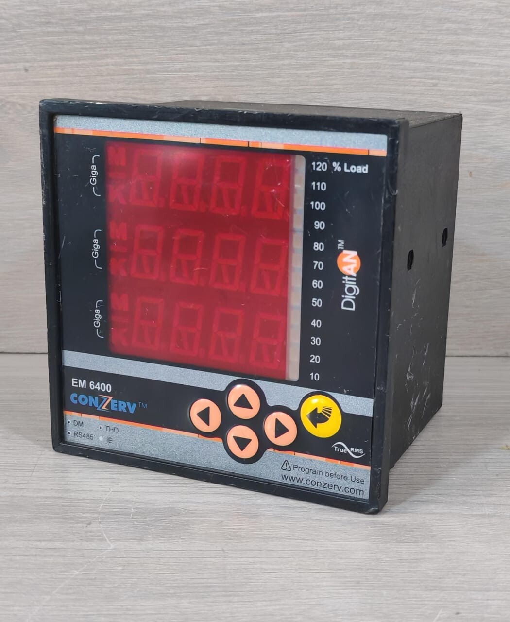 CONZERV Conzerv EM6400 CONZERV EM6400 VER 03.02.02 LOAD MANAGER DIGITAL CONTROL 44-300V 5